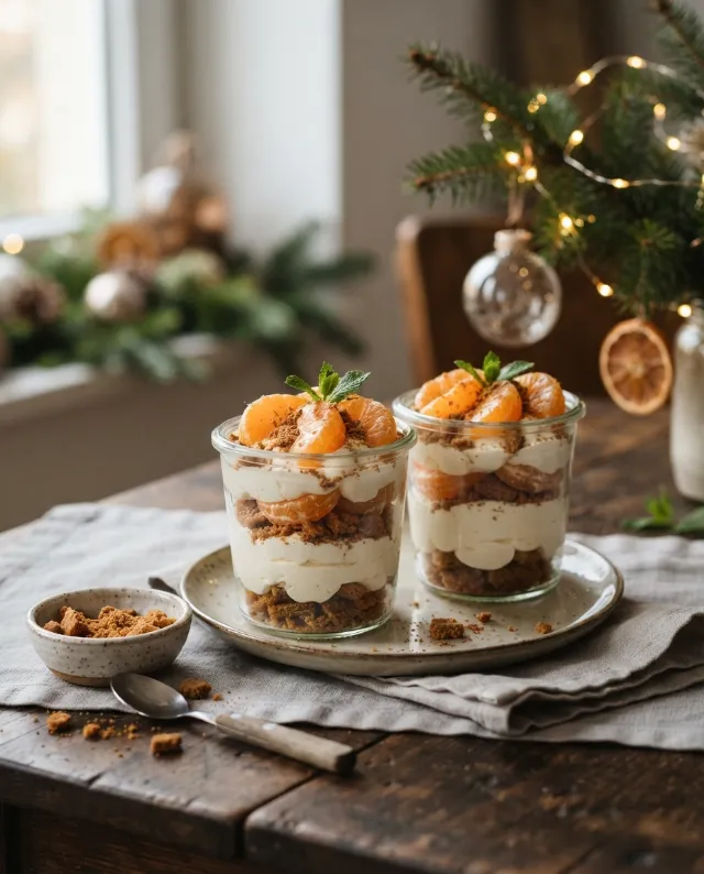 Tiramisu spéculoos et clémentine